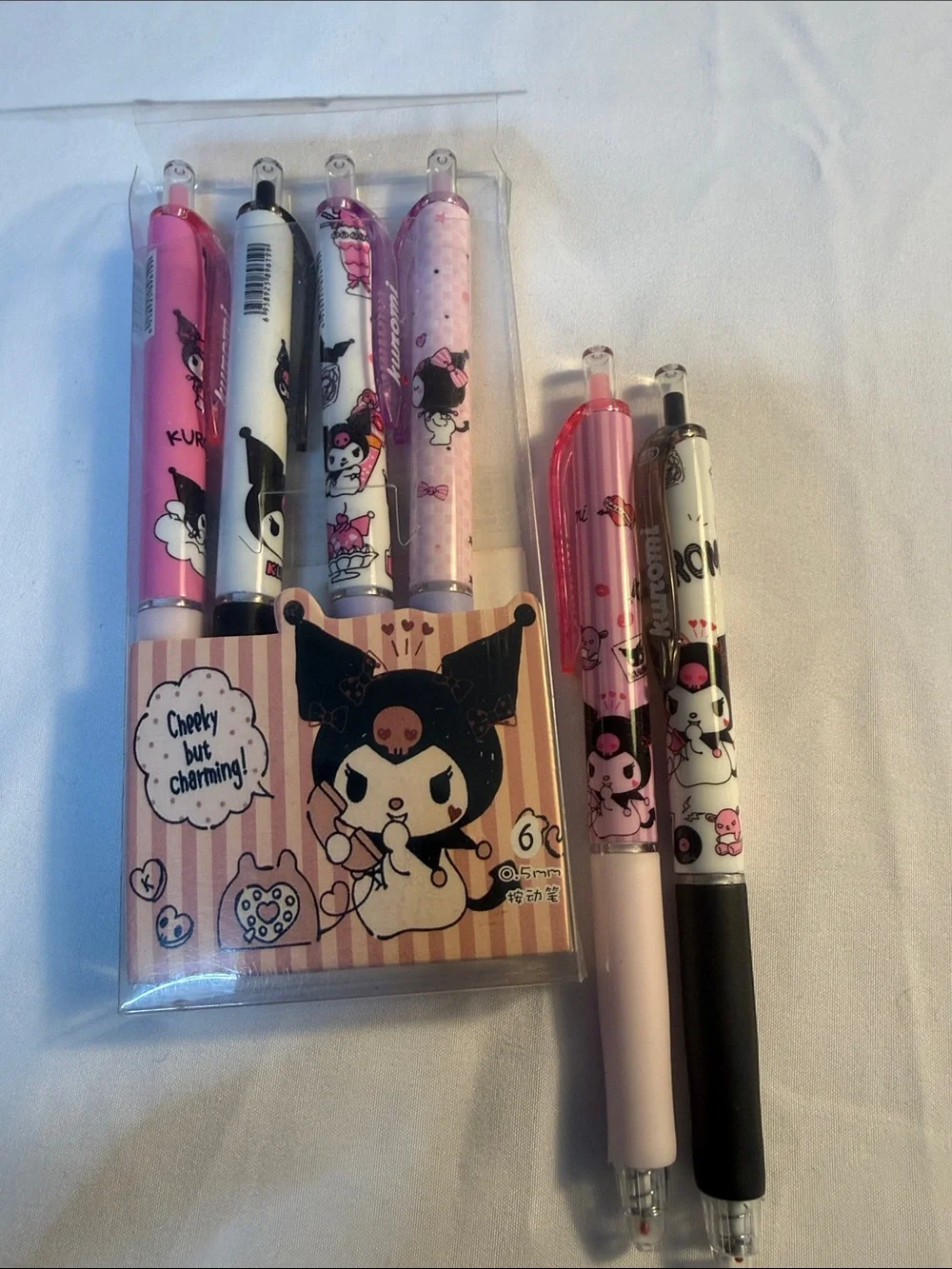 Pink Multi-Pack Gel Pens - 6 Pack